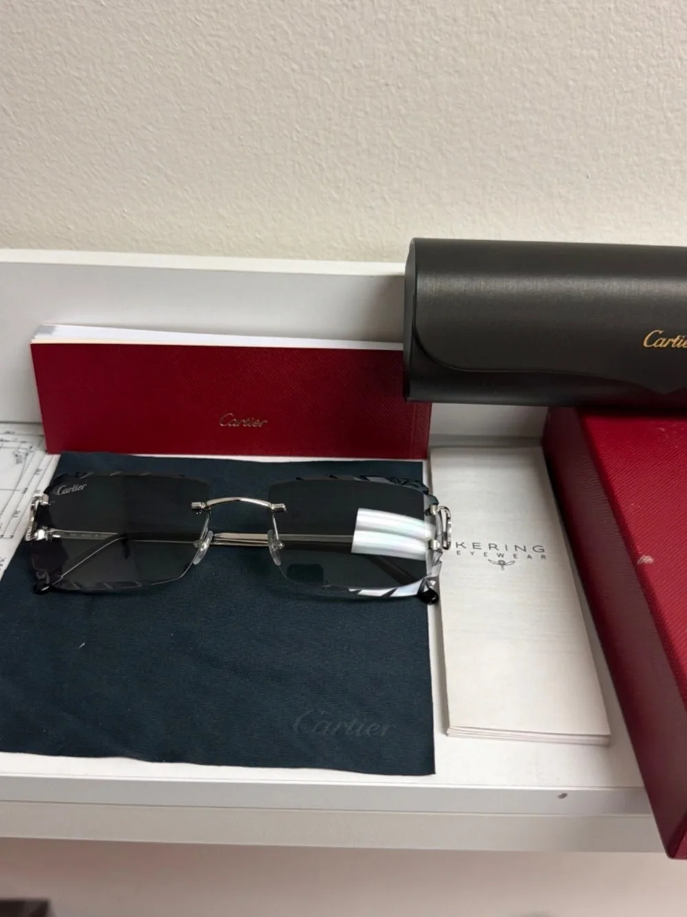 CARTIER CUSTOMS BY EDWARD BEINER CT0092O GUNMETAL GROVE SUNGLASSES